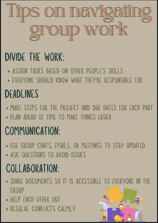 Tips on navigating group work!